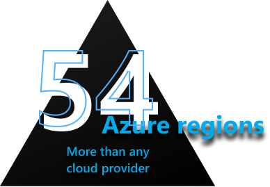 覆蓋 50 個 Azure 區(qū)域，領(lǐng)先于其他云提供商
